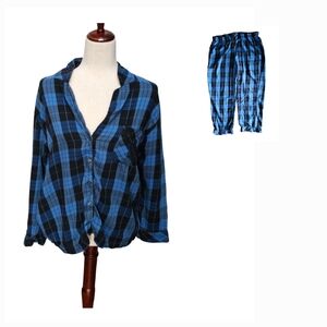 Victoria's Secret Plaid Loungewear Sleep Set Pajamas